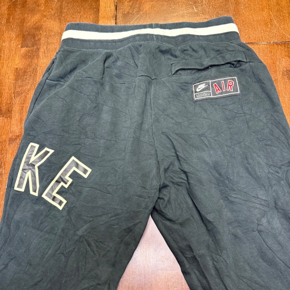 Nike Air Men Black Jogger Sweatpants Fleece‎ Lined Size Medium 30x30 - Picture 6 of 10